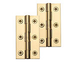 Heritage Brass Extruded Brass Cabinet Hinges (Various Sizes), Polished Brass - HG99-110-PB (sold in pairs)