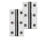 Heritage Brass Extruded Brass Cabinet Hinges (Various Sizes), Polished Chrome - HG99-110-PC (sold in pairs)