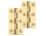 Heritage Brass Extruded Brass Cabinet Hinges (Various Sizes), Satin Brass - HG99-110-SB (sold in pairs)
