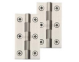 Heritage Brass Extruded Brass Cabinet Hinges (Various Sizes), Satin Nickel - HG99-110-SN (sold in pairs)