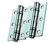 Eurospec 3 Inch Fire Rated Grade 7 CE Bearing Hinges, Polished Chrome Finished - HIN1322/7BSS (sold in pairs)