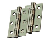 Eurospec 3 Inch Ball Bearing Hinges, Satin Nickel Plate - HIN1322SNP (sold in pairs)