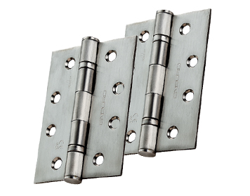 Eurospec Enduro 4 Inch (76mm Width) Fire Rated Grade 11 CE Ball Bearing Hinges, Polished Or Satin Stainless Steel Finish - HIN14322 (sold in pairs)