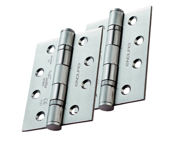 Eurospec Enduro 4 Inch Grade 13 Plain Ball Bearing Hinges, Polished Or Satin Stainless Steel - HIN1433P/13 (sold in pairs)