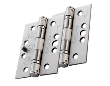 Eurospec Enduro 4 Inch Grade 13 CE Ball Bearing Security Hinges, Satin Stainless Steel - HIN1433SEC/13 (sold in pairs)