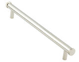 Frelan Hardware Hoxton Wenlock Diamond Knurled End Cap Cabinet Pull Handle (96mm OR 224mm c/c), Polished Nickel - HOX150PN