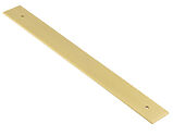 Frelan Hardware Hoxton Fanshaw Backplate For Cabinet Pull Handle (96mm OR 224mm c/c), Satin Brass - HOX5050SB
