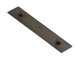 Frelan Hardware Hoxton Fanshaw Backplate For Cupboard Door Knobs (96mm c/c), Dark Bronze - HOX5090DB