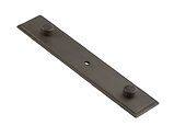 Frelan Hardware Hoxton Rushton Stepped Backplate For Cupboard Door Knobs (96mm c/c), Dark Bronze - HOX6090DB