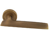 Carlisle Brass Manital Hygge Due Door Handles On Round Rose, Antique Brass - HYD5AB (sold in pairs)