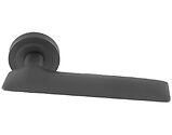 Carlisle Brass Manital Hygge Due Door Handles On Round Rose, Anthracite - HYD5ANT (sold in pairs)