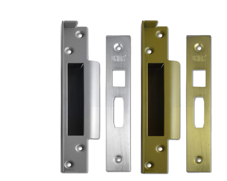 Union Rebate Sets To Suit Strongbolt Sash Locks - Silver Or Brass Finish - J2200REB