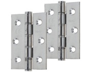 Frelan Hardware 3 Inch Single Washered Hinges, Polished Stainless Steel - J9504PSS (sold in pairs)