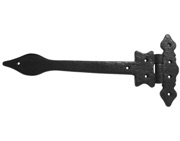 Frelan Hardware Arrow Head Working Hinges (300mm), Black Antique - JAB660 (sold in pairs)