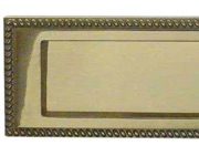 Frelan Hardware Georgian Brass Letterplate (254mm x 76mm), Polished Brass - JG7SPB