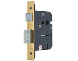 Frelan Hardware 3 Lever Architectural Sash Lock (64mm OR 76mm), Polished Brass - JL1090PB