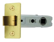 Frelan Hardware Standard  2.5 Inch OR 3 Inch Tubular Latches (Bolt Through), Electro Brass - JL122EB