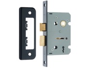 Frelan Hardware 2 Lever Contract Sash Lock (64mm OR 76mm), Black - JL470BL
