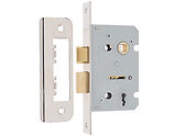 Frelan Hardware 2 Lever Contract Sash Lock (64mm OR 76mm), Nickel Plate - JL470NP