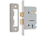 Frelan Hardware 2 Lever Contract Sash Lock (64mm OR 76mm), Satin Nickel - JL470SN