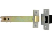 Frelan Hardware Double Sprung 6 Inch Tubular Latch (Bolt Through) - Silver Or Brass Finish - JL6666/150