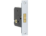 Frelan Hardware Burlington Sliding Door Bathroom Lock, Polished Chrome - JL840PC