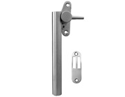 Frelan Hardware Round Bar Casement Fastener With Mortice Plate (Left Or Right Hand), Satin Stainless Steel - JSS1234