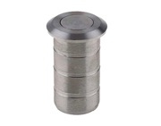 Frelan Hardware Dust Socket For Flush Bolts (For Concrete), Satin Stainless Steel - JSS5642