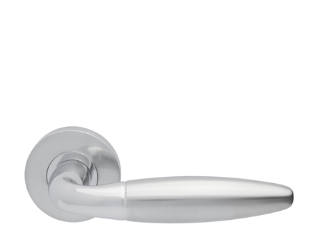 Excel Jigtech Parma Polished Chrome and Satin Chrome Door handles - JTC2065 (sold in pairs)