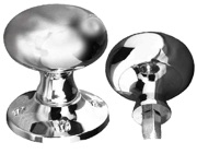 Frelan Hardware Mushroom Rim Door Knob, Polished Chrome - JV176APC (sold in pairs)