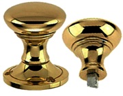 Frelan Hardware Contract Rim Door Knob, Polished Brass - JV177PB (sold in pairs)