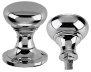 Frelan Hardware Contract Rim Door Knob, Polished Chrome - JV177PC (sold in pairs)