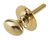 Frelan Hardware Oval Security Key (Hex/Rack), Polished Brass - JV2715PB