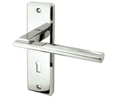Frelan Hardware Delta Door Handles On Backplate, Polished Chrome - JV3003PC (sold in pairs)