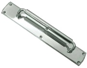 Frelan Hardware Chatsworth Pull Handle On Backplate (380mm OR 460mm), Polished Chrome - JV3694PC