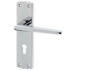 Frelan Hardware Bray Suite Door Handles On Backplate, Polished Chrome - JV390PC (sold in pairs)