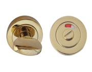 Frelan Hardware Bathroom Turn & Release With Indicator (50mm x 10mm), PVD Stainless Brass - JV421PVD