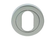 Frelan Hardware Oval Profile Escutcheon, Polished Chrome - JV503UPC