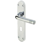 Frelan Hardware Porto Door Handles On Backplate, Polished Chrome - JV660PC (sold in pairs)