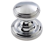 Frelan Hardware Lined Mortice Door Knob, Polished Chrome - JV68PC (sold in pairs)