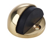 Frelan Hardware Oval Shielded Door Stop, Polished Brass  - JV86PB