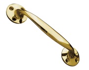Frelan Hardware Bow Shaped Pull Handle (152mm OR 175mm), Polished Brass - JV96PB