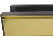 Frelan Hardware Telescopic PVCu Sleeved Letterplate (295mm x 71mm), Gold Anodised - JW80G