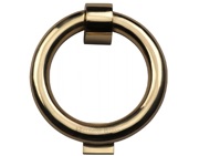 Heritage Brass Ring Door Knocker, Polished Brass - K1270-PB