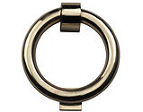 Heritage Brass Ring Door Knocker, Unlacquered - K1270-UL