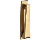 Heritage Brass Contemporary Slim Door Knocker, Polished Brass - K1310-PB