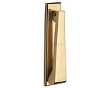 Heritage Brass Contemporary Slim Door Knocker, Unlacquered Brass - K1310-ULB