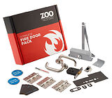 Zoo Hardware Architectural Office Fire Door Non-Locking Kit, Satin Stainless Steel Finish - KITA4-FDP-A4