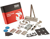 Zoo Hardware Commercial Office Fire Door Locking Kit, Satin Stainless Steel Finish - KITC3-FDP-C3