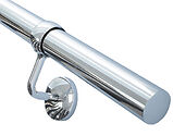 Rothley Baroque Handrail Kit (3 x 1.2 Metre), Polished Stainless Steel - KPS3600B